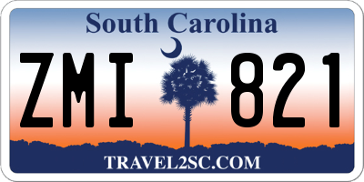 SC license plate ZMI821