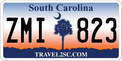 SC license plate ZMI823