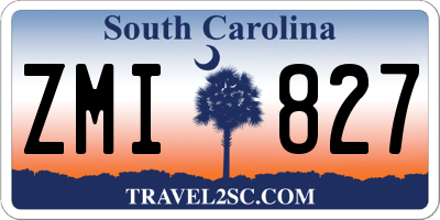SC license plate ZMI827