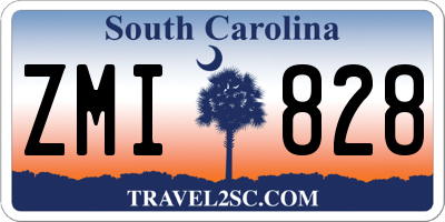 SC license plate ZMI828