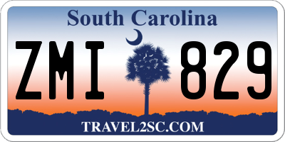SC license plate ZMI829