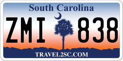 SC license plate ZMI838