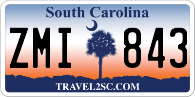 SC license plate ZMI843