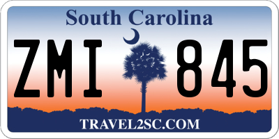 SC license plate ZMI845