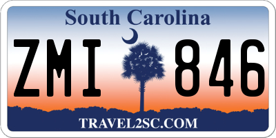 SC license plate ZMI846