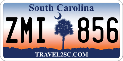 SC license plate ZMI856