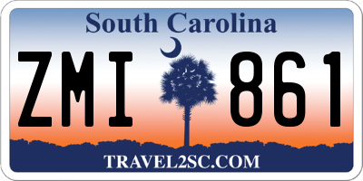 SC license plate ZMI861