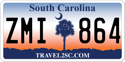 SC license plate ZMI864