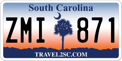 SC license plate ZMI871