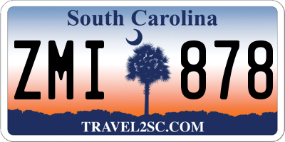 SC license plate ZMI878