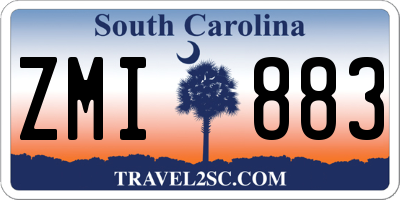SC license plate ZMI883