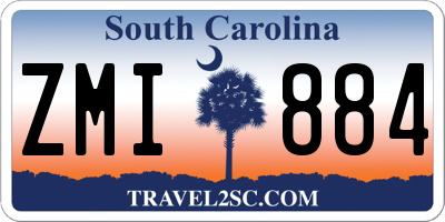 SC license plate ZMI884