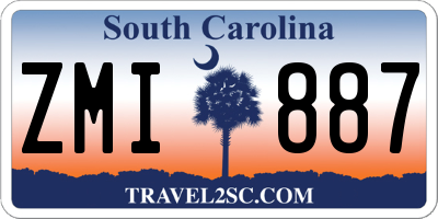 SC license plate ZMI887