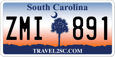 SC license plate ZMI891
