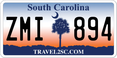 SC license plate ZMI894