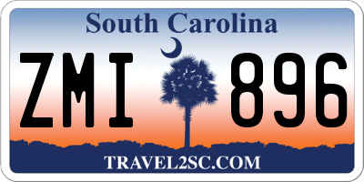 SC license plate ZMI896