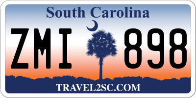 SC license plate ZMI898