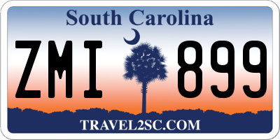 SC license plate ZMI899