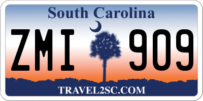 SC license plate ZMI909