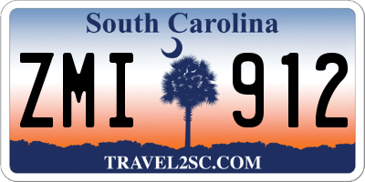 SC license plate ZMI912