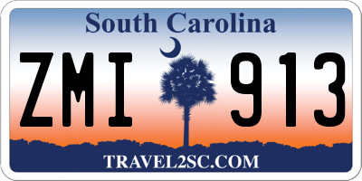 SC license plate ZMI913