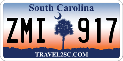 SC license plate ZMI917
