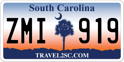 SC license plate ZMI919