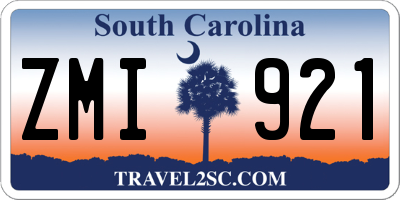 SC license plate ZMI921