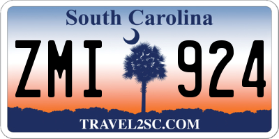 SC license plate ZMI924