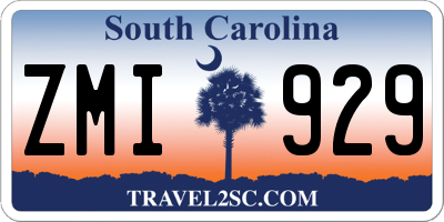 SC license plate ZMI929