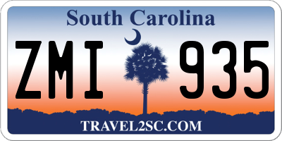 SC license plate ZMI935
