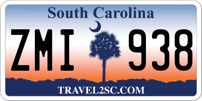 SC license plate ZMI938