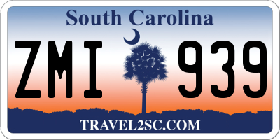 SC license plate ZMI939