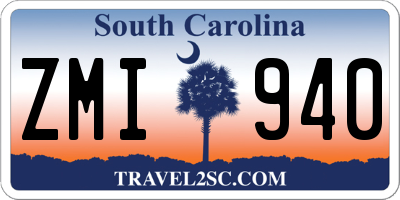 SC license plate ZMI940