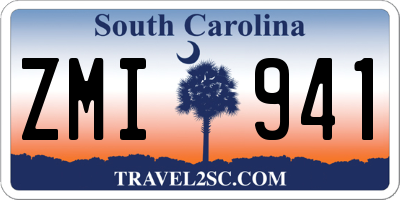 SC license plate ZMI941