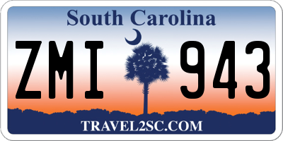 SC license plate ZMI943
