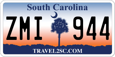 SC license plate ZMI944
