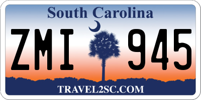 SC license plate ZMI945