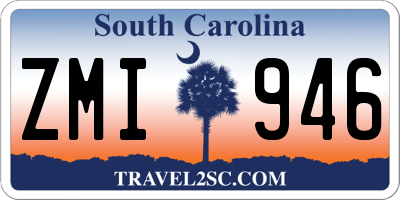 SC license plate ZMI946