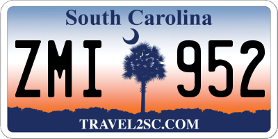 SC license plate ZMI952