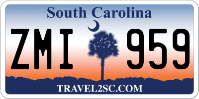 SC license plate ZMI959