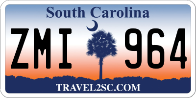 SC license plate ZMI964
