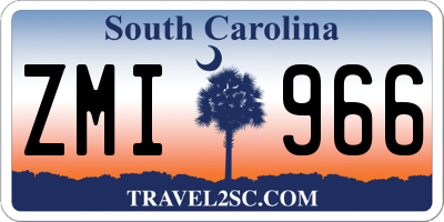 SC license plate ZMI966