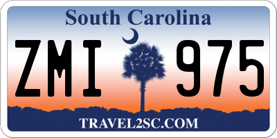 SC license plate ZMI975