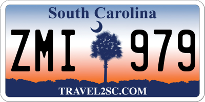 SC license plate ZMI979