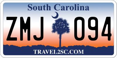 SC license plate ZMJ094