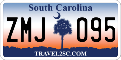 SC license plate ZMJ095