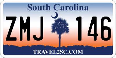 SC license plate ZMJ146