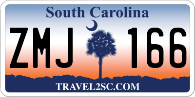 SC license plate ZMJ166