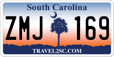 SC license plate ZMJ169